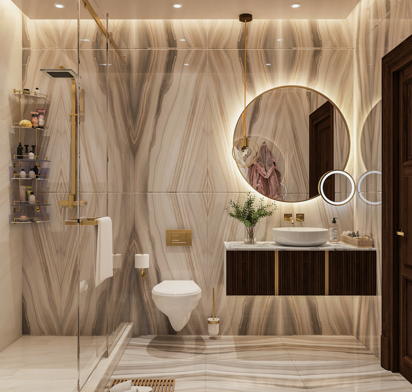 Дизайн света в ванной